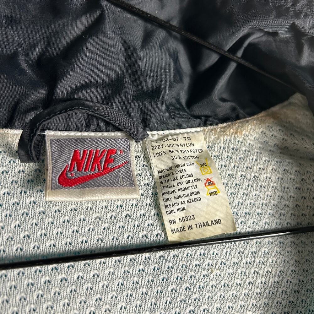 Vintage 90s Nike Silver Tab Windbreaker Jacket - Men's Large - Picture 5 of 16